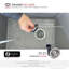 Granite composite double mount kitchen sink with strainer 25 in.-87227097