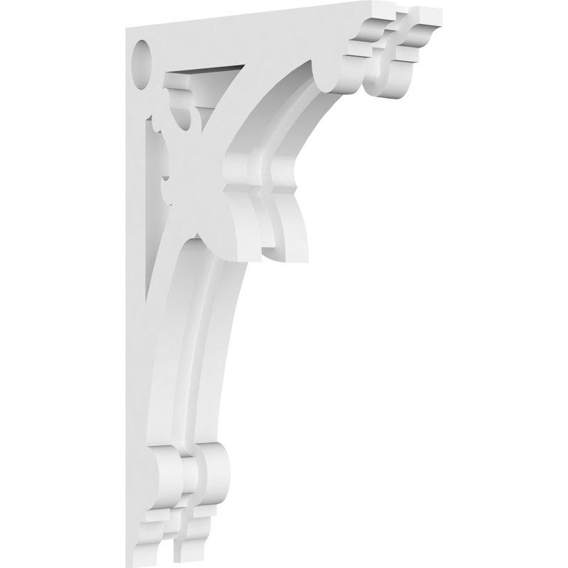Corbeau en PVC de qualité architecturale Sellek, H 10 po x l 6 po x P 1,875 po