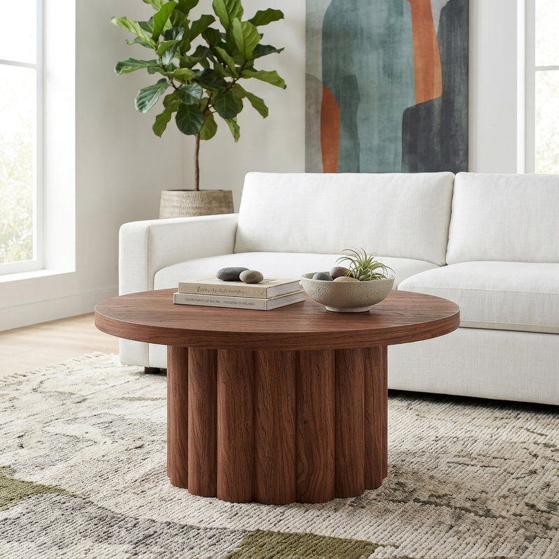 Table basse Olie, Noyer satiné