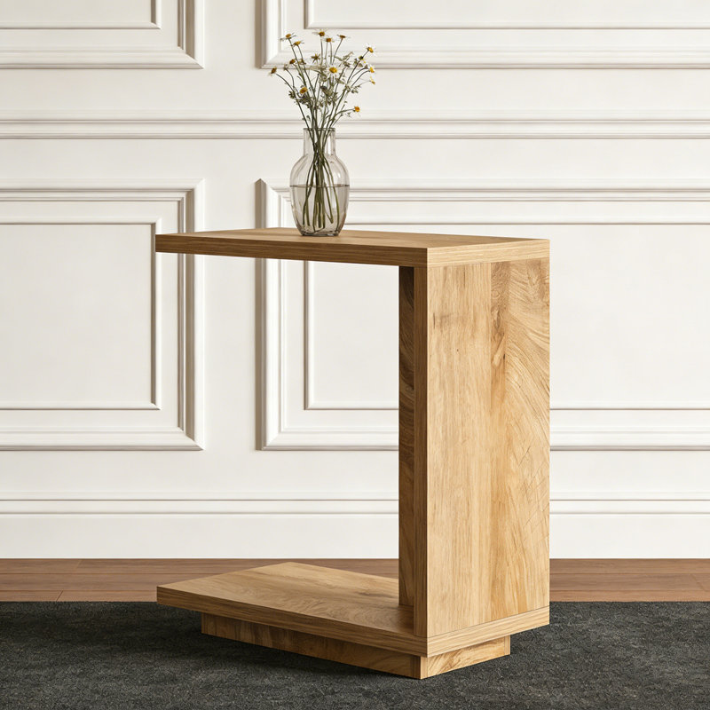 C-Shaped Bedside Table