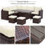 9 - Person Patio Conversation Set with Cushions-782330748