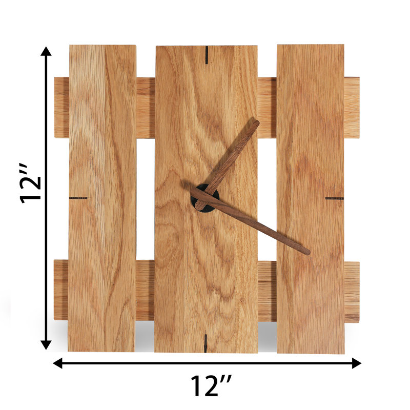 Solid Wood Analog Wall Clock