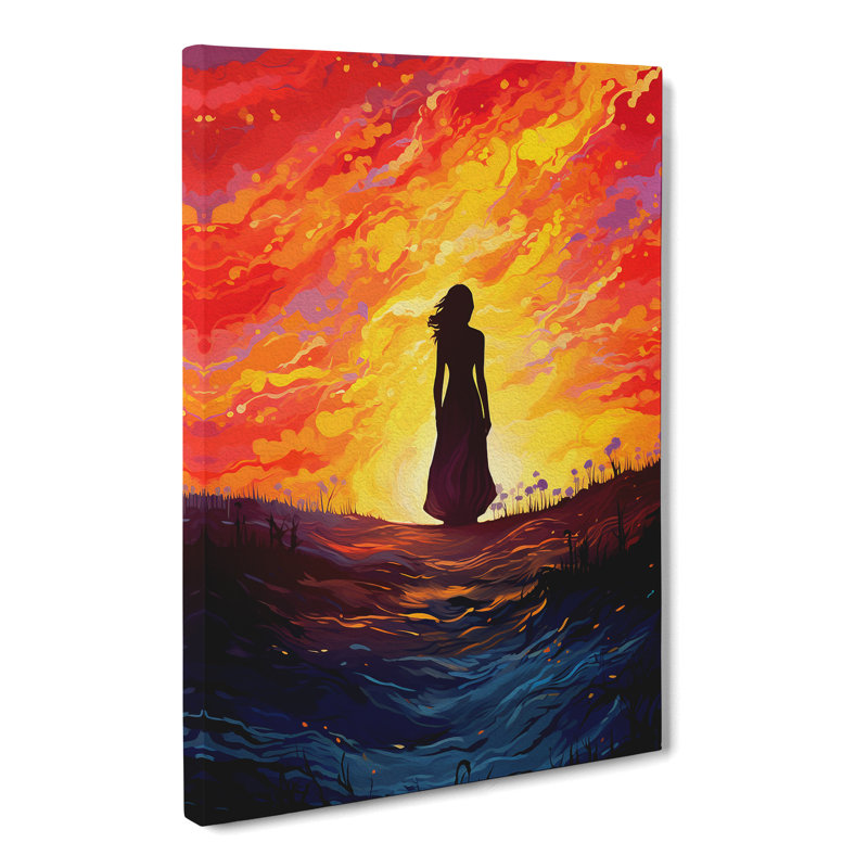 Woman Colour Field - Art Prints - Wrapped Canvas, 50cm H x 35cm W x 3cm D