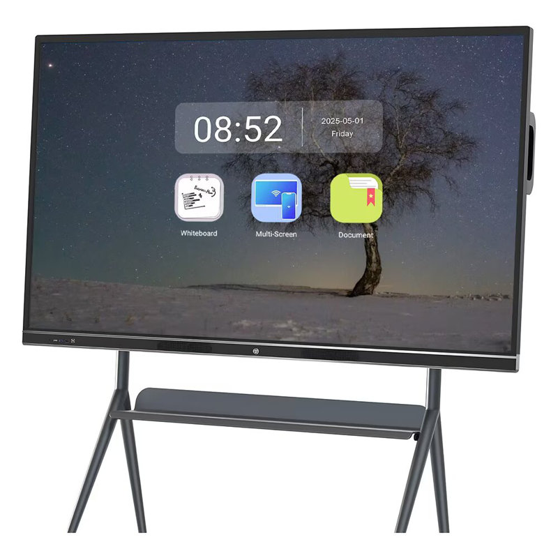 Tableau blanc intelligent à écran tactile 4K JYXCN 86 "à double écran tactile pour salle de classe, bureau et publicité