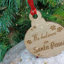 24cm Handmade Wood Hanging Figurine Ornament