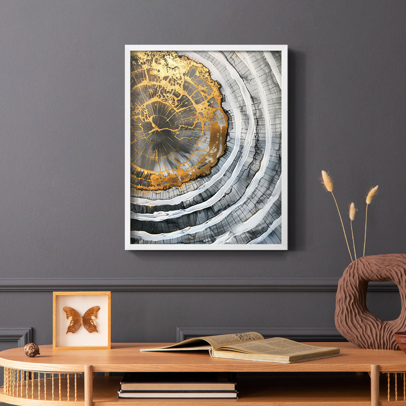 ABSTRACT Series CCxxxi - reproduction encadrée de qualité supérieure - prête à être accrochée - aucun clou requis