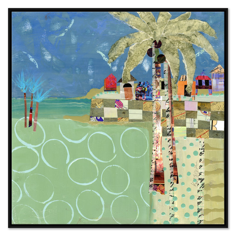 Cabanas Print by Jill Krasner Soicher Marin, Black Framed