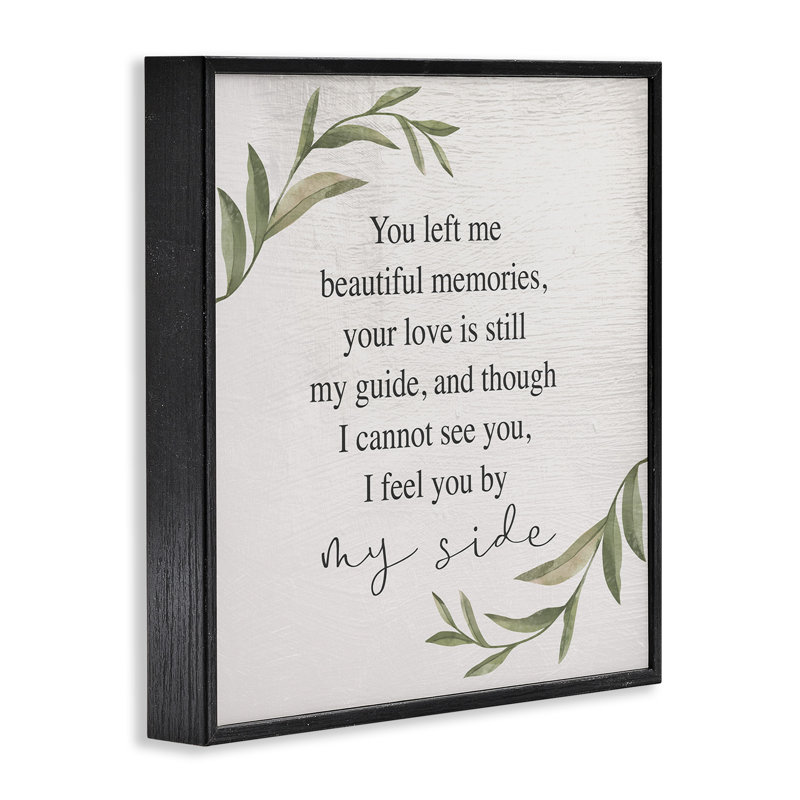You You Me Me Beautiful Memories Weeping Inspiration Expression, H 12 po x l 12 po, Giclée encadrée noir minuit