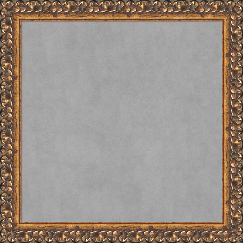 Tableau magnétique encadré bronze antique, 14" H x 14" W