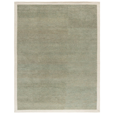 Metro Hand Tufted Wool; Cotton Solid Color Indoor Rug