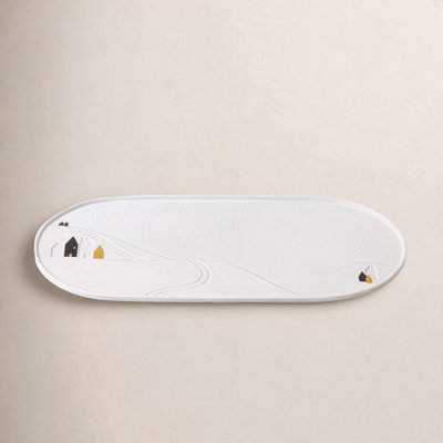 Snowy Day Porcelain Platter