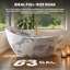 74" Solid Surface Freestanding Bathtub