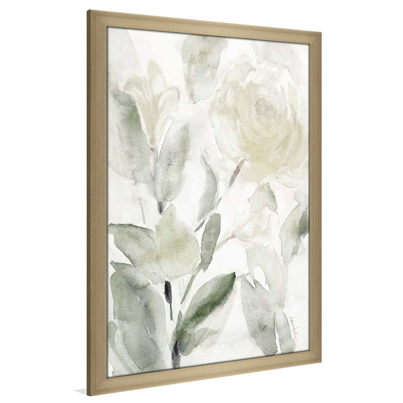 Hello Hello Spring I - Peinture, L 27,5 po x H 39,5 po, Encadrement doré