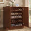 Armoire de rangement à chaussures 100% en bois massif avec portes à panneaux surélevés, tablettes réglables, rangement de rangement empilable peu encombrant, l 32 po x H 35,75 po-130418774