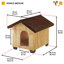 Wood Portable Igloo Style Dog House-88709291
