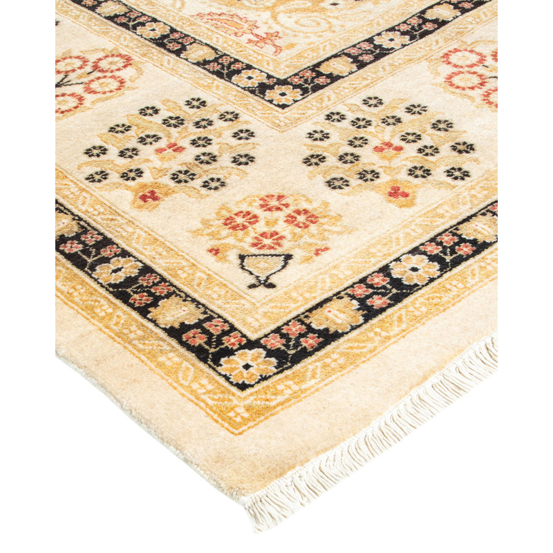Srisha One-of-a-Kind 9'2" x 12'4" Hand Knotted Area Rug