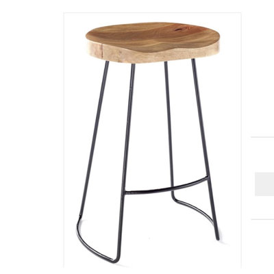 Atalaya Mango Solid Wood Bar Stool