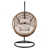 Coussin beige / structure brune
