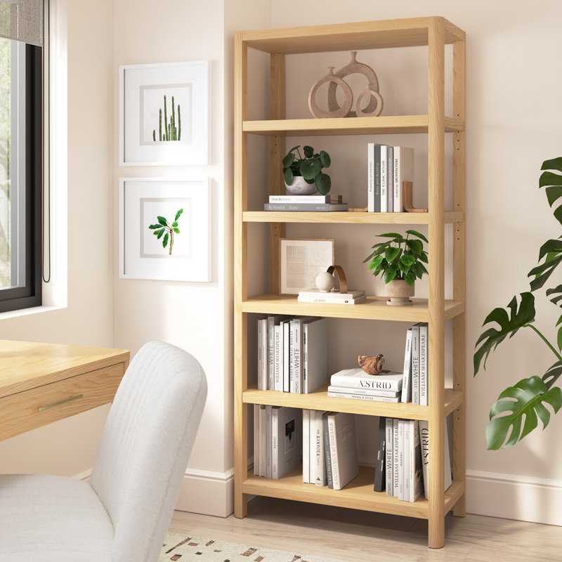 5 Shelf Bookcase For Living Room Or Home Office