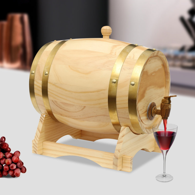 YXSUN 1.32 Gallons Wood Keg
