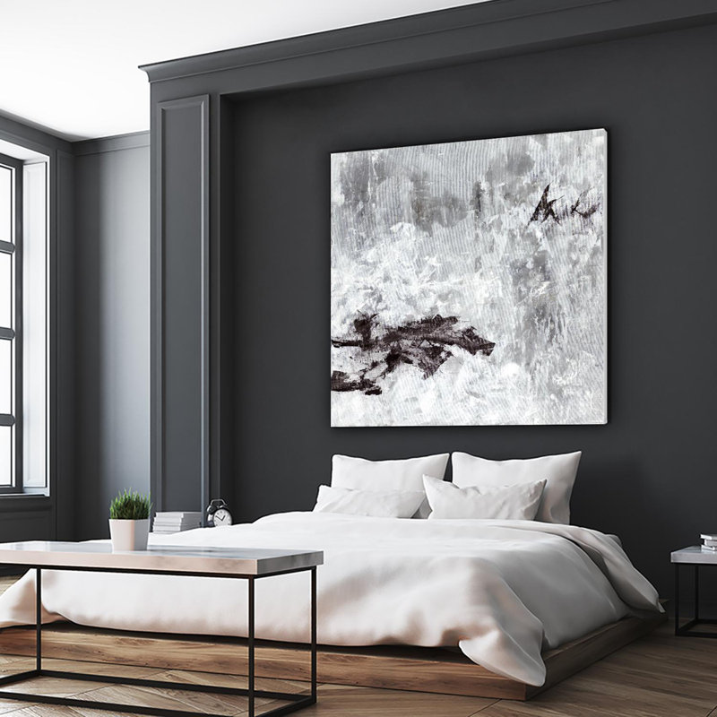 Demi-temps sur toile, H 54 po x l 54 po x P 1,5 po
