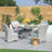 4 - Person Wicker Patio Dining Set with Round Table , Cushions Included