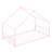 Twin Size Metal House Bed, Pink-2110046146-2110046145