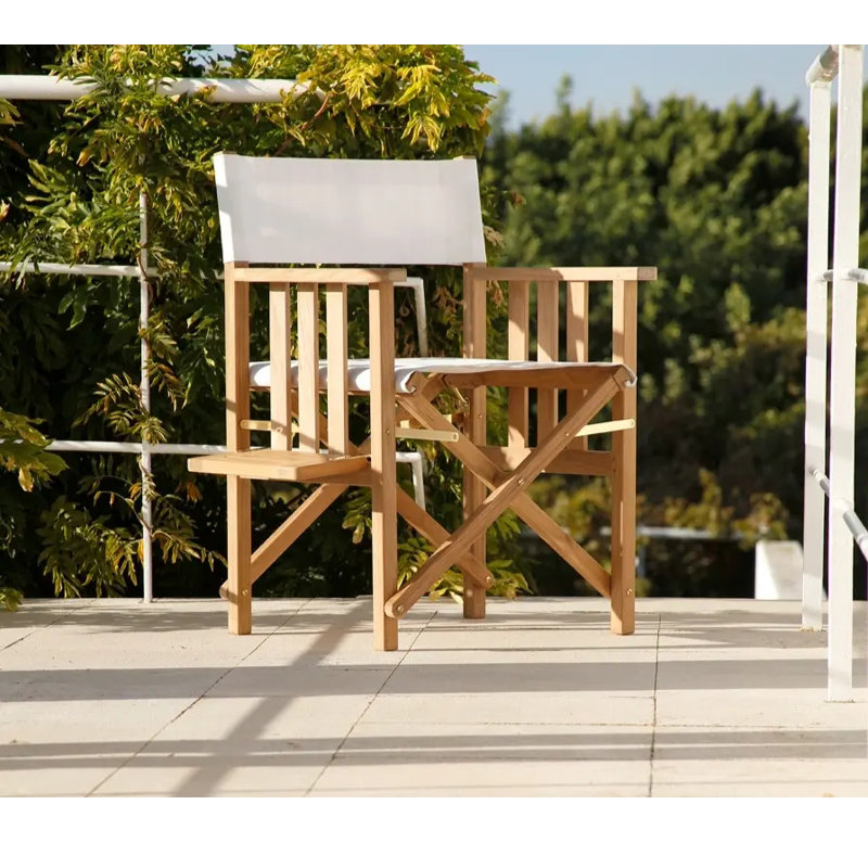 Safari Outdoor Teak Dining Armchair, Forest Green