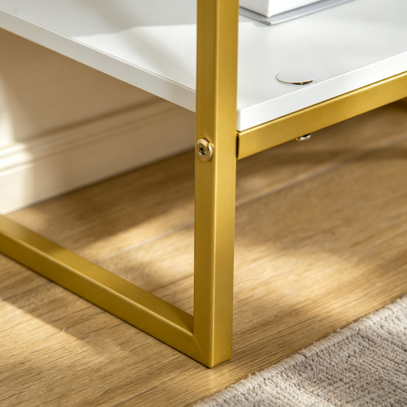 40 cm W Steel Bedside Table