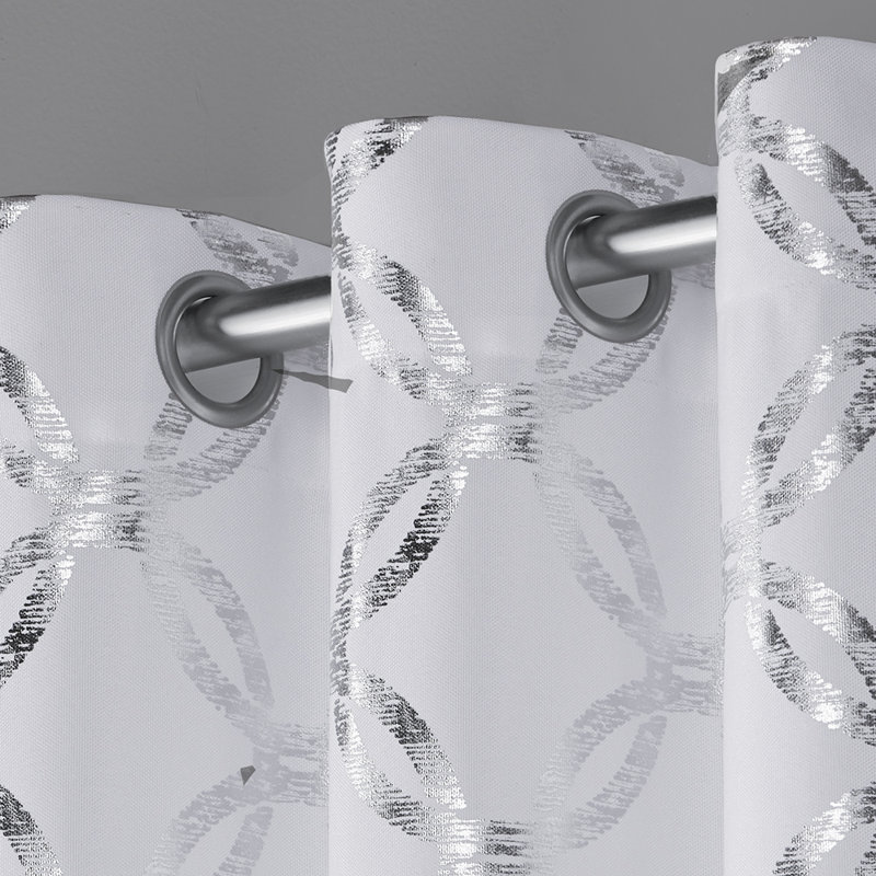 Room Darkening Curtain Pair, 54" W x 63" L, Winter White
