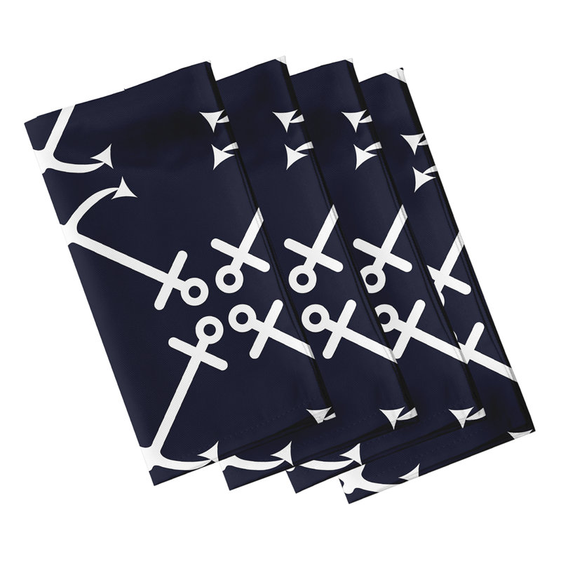 Harrington Polyester Square Napkin, Navy