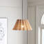 Luminaire suspendu naturel 1 lumière Carbry-1399806590
