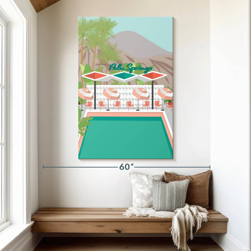 Alvord Welcome To Palm Springs, H 51 po x l 34 po
