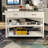 Stainless Steel Table Top Kitchen Cart, White - Two Drawers For Organized Pantry Storage Cart With Functional And Space Efficient Option