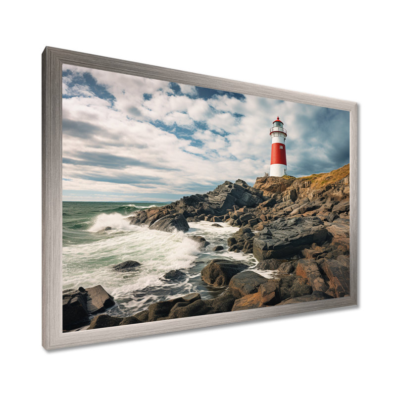 Phare de l'est du Canada II, Argent, H 12 po x l 20 po x P 1 po