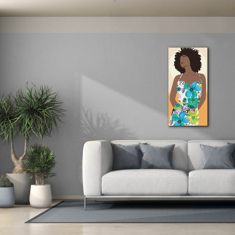  «You Go Woman 1» par Alonzo Saunders, art mural sur toile, 20 po x 40 po, H 40 po x l 20 po