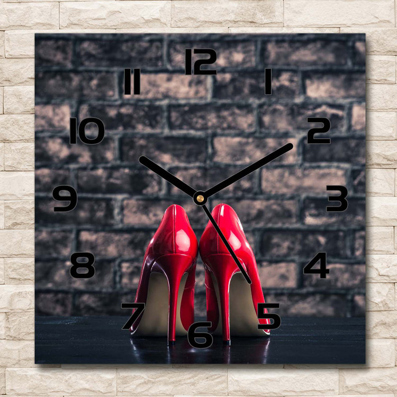 Jeylen Glass Wall Clock, Black