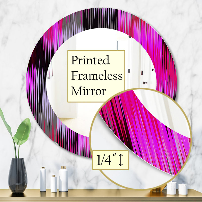 Miroir mural Ikat, H 31,5 po x l po