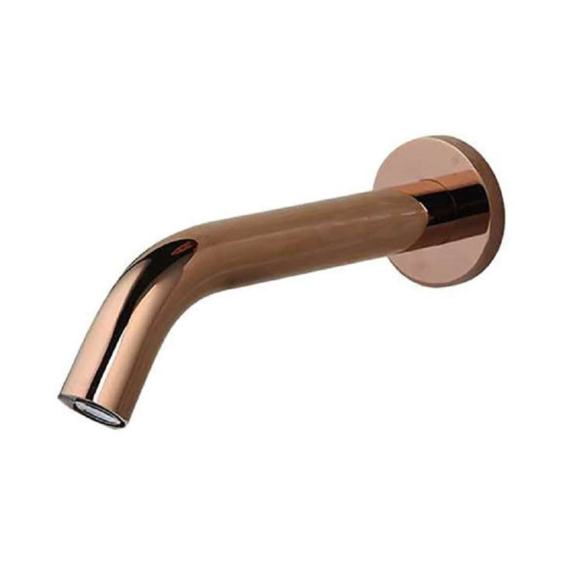 FontanaShowers Rose Gold Wall Mount Bathroom Touchless Faucet