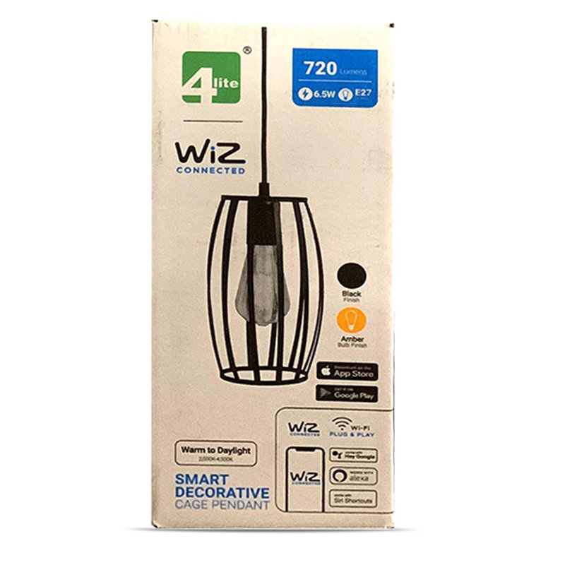 1 - Light Black LED Cylinder Pendant