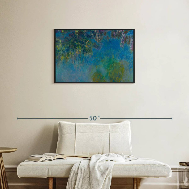 Wisteria 1925, 31 po x 21 po, Floating Frame Black