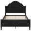 Queen Size Wood Platform Bed with Headboard and Footboard, Walnut-2069924215-2069924208