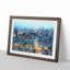 Skyline of Paris in France in Abstract - Picture Frame Graphic Art Print-55739840-55739839
