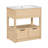 30'' Single Bathroom Vanity with Ceramic Top-94573935