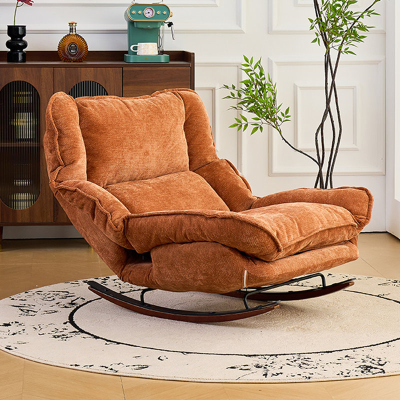 Chaise berçante tendance et confortable, Orange