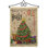 Un en toile jute de noël winter jolly à 2 côtés 19 po x l 13 po a holly drapeau de jardin