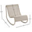 Chaise berçante d'extérieur en osier Antigua-167879040