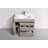 Ebling 35.7 " W Freestanding Standard 1 Single Vanity Bathroom Vanity With Acrylic Top-1681910817