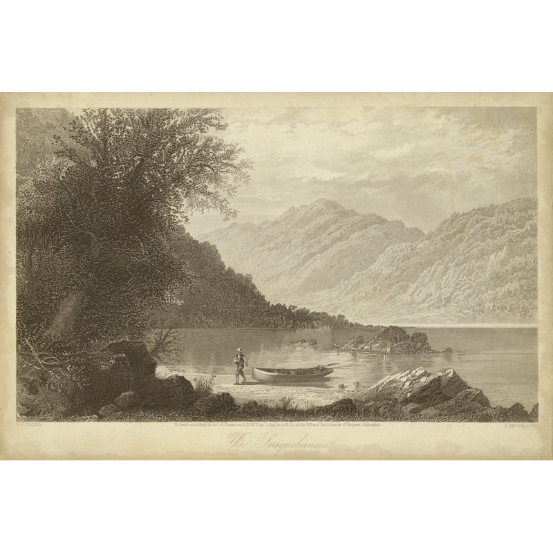 The Susquehana - Painting, 20 cm H x 30 cm W, Wrapped Canvas