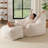 Bean Bag Chair with Ottoman , Comfy Memory Foam Large Lazy Sofa-1213811653